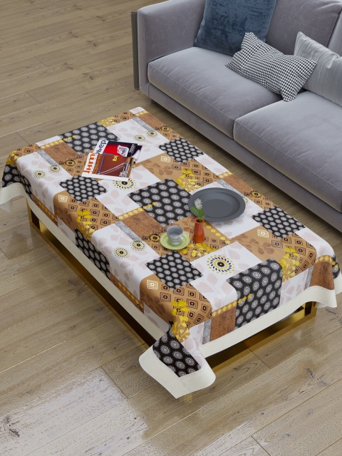 

Clasiko White & Black Geometric Printed 2-Seater Rectangle Table Cover