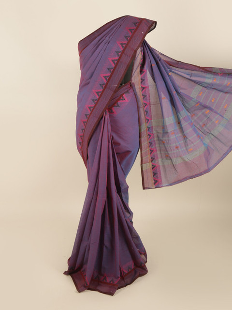 

Pothys Purple & Pink Pure Cotton Saree