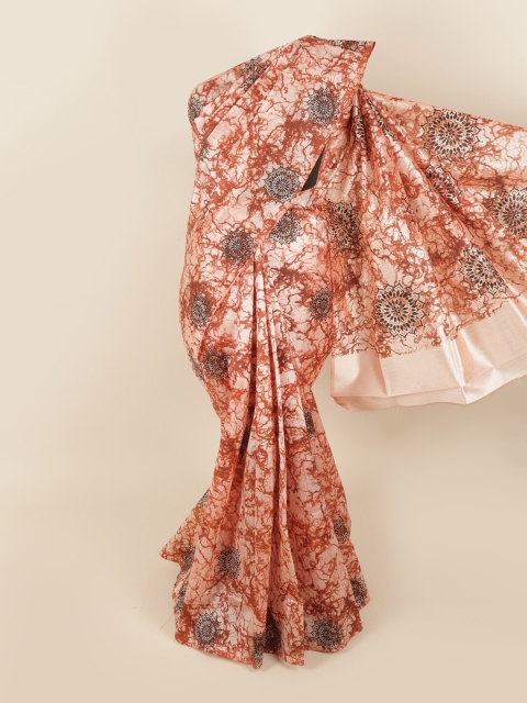 

Pothys Rust & White Silk Cotton Saree