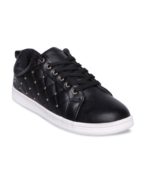 

Forever Glam by Pantaloons Women Black Solid Sneakers