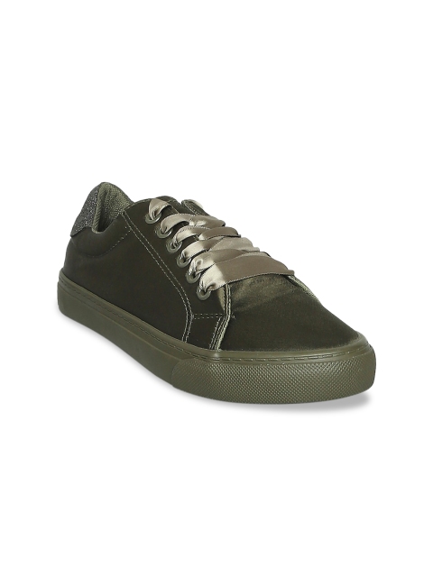 

Forever Glam by Pantaloons Women Olive Green Sneakers