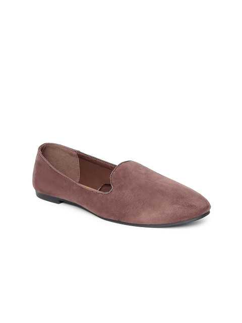 

Forever Glam by Pantaloons Women Brown Solid Slip-On Loafers