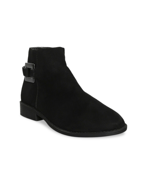 

Forever Glam by Pantaloons Women Black Solid Flat Boots