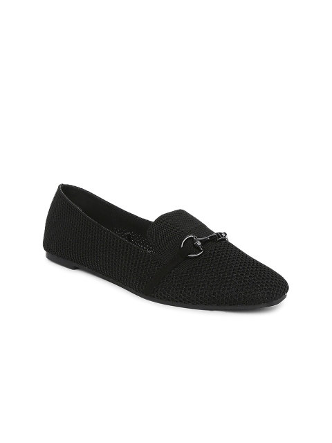 

Forever Glam by Pantaloons Women Black Woven Design Loafers