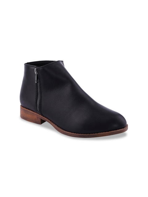 

Forever Glam by Pantaloons Women Black Leather Driving Shoes
