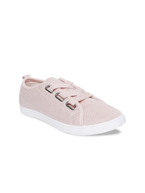 

Forever Glam by Pantaloons Women Pink Woven Design Sneakers