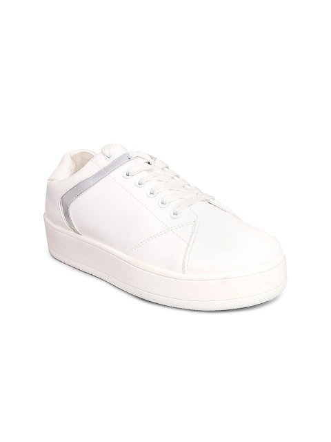 

Forever Glam by Pantaloons Women White Leather Sneakers