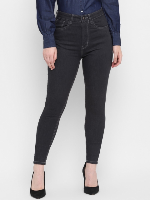 

FOSH Women Charcoal Grey Skinny Fit Stretchable Jeans