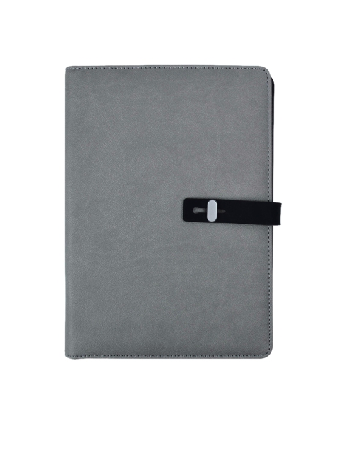 

Doodle Unisex Grey & Black Solid Notebook