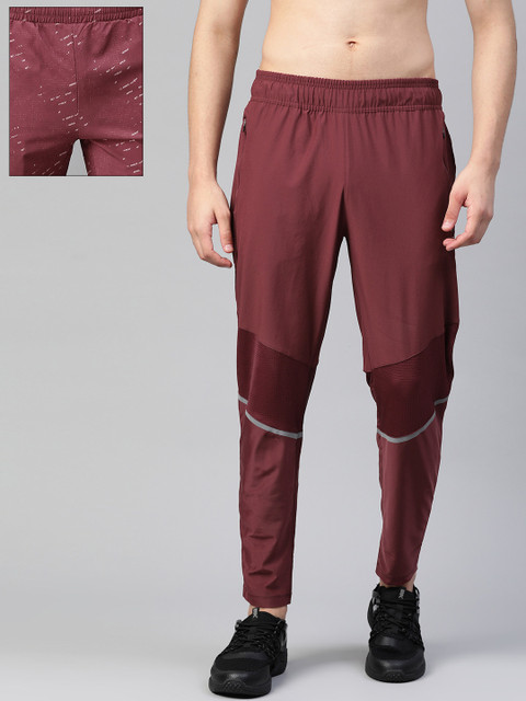 

HRX by Hrithik Roshan Men Pack of 2 Maroon Rapid-Dry Training Track Pants