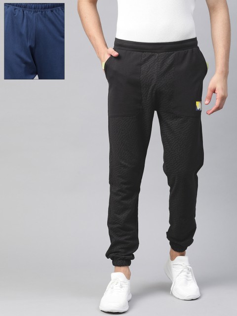 

HRX By Hrithik Roshan Men Pack of Lifestyle Joggers & Yoga Track Pants, Black