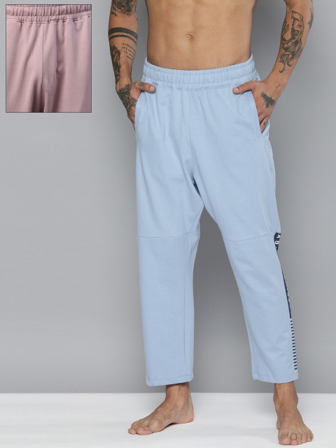 

HRX by Hrithik Roshan Men Pack of 2 Antimicrobial Yoga Track Pants, Blue