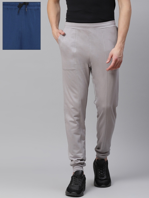 

HRX By Hrithik Roshan Men Pack of Organic Cotton Yoga Pants & Lifestyle Joggers, Blue
