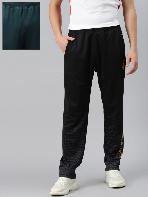 

HRX by Hrithik Roshan Men Pack of Lifestyle Joggers & Cricket Track Pants, Green