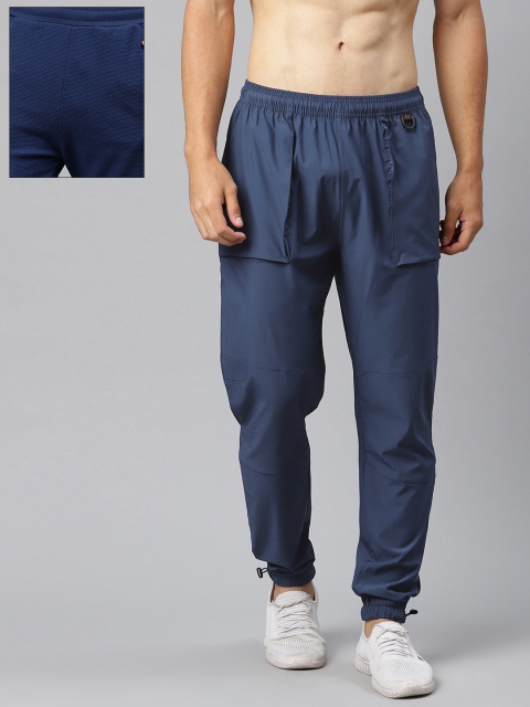 

HRX By Hrithik Roshan Men Navy Blue Pack of 2 Solid Outdoor & Lifestyle Joggers