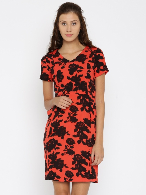 

Van Heusen Woman Red Printed Sheath Dress
