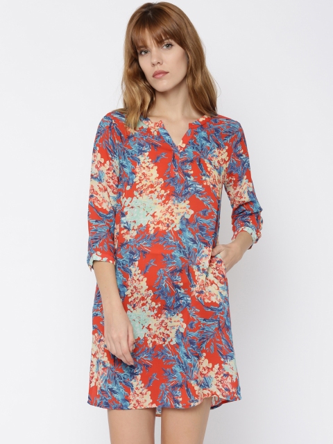 

Van Heusen Woman Multicoloured Printed A-line Dress, Multi