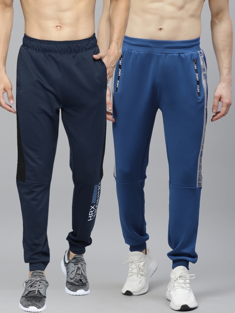 

HRX By Hrithik Roshan Men Pack of 2 Rapid-Dry Training Joggers, Blue