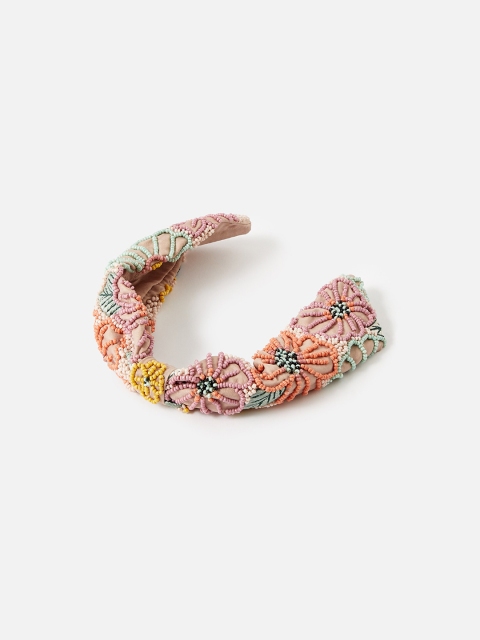

Accessorize Women Multicoloured Beaded Hairband, Multi