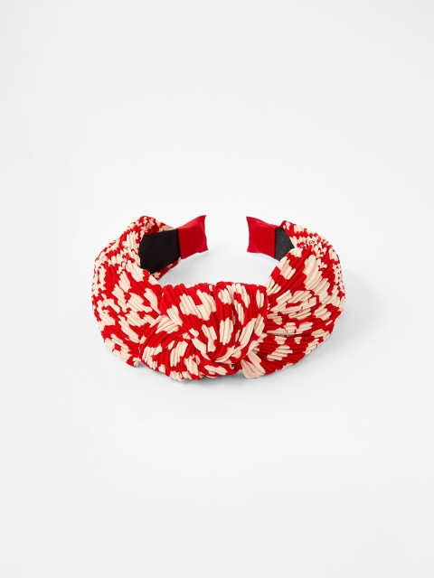 

Accessorize Women Red & White Hairband
