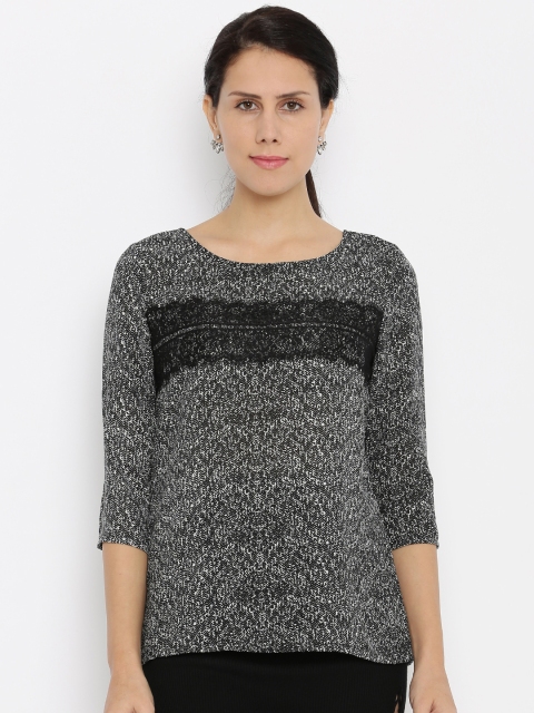 

Van Heusen Woman Women Black Printed Top