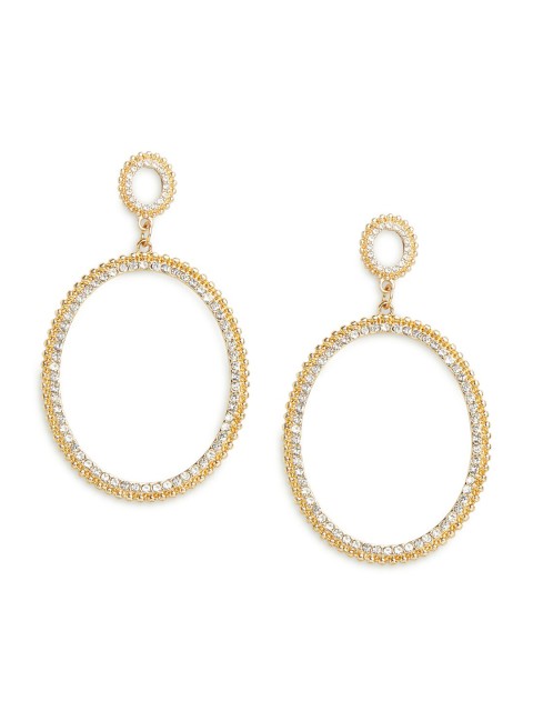 

20Dresses Gold-Toned Contemporary Hoop Earrings