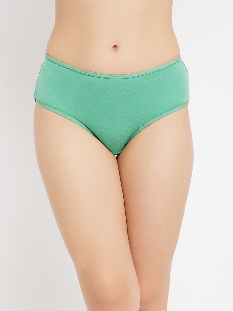 

Clovia Women Green Cotton Mid-Rise Puppy Printed Hipster Briefs PN3310W113XL