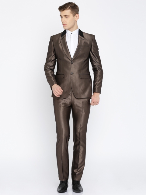 

Park Avenue Brown Super-Slim Fit Formal Suit