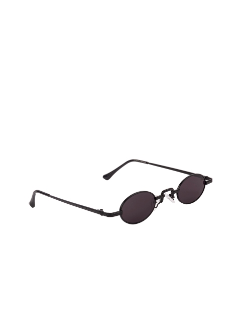 

Voyage Unisex Black Full-Rim Oval Sunglasses