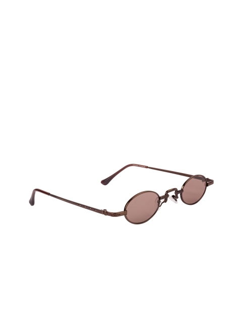 

Voyage Unisex Brown Full-Rim Oval Sunglasses