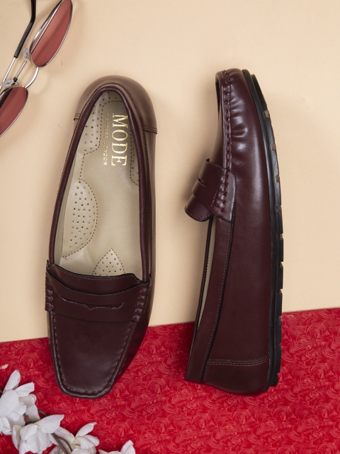 

Mode by Red Tape Women Burgundy Solid Loafers