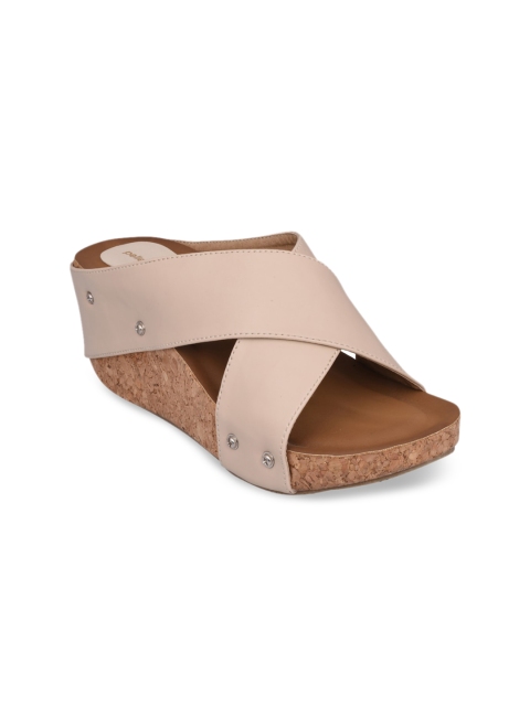 

pelle albero Cream-Coloured Wedge Sandals