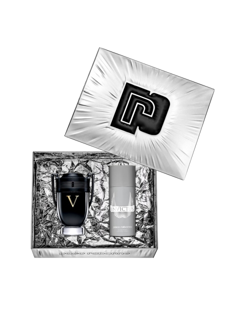 

Paco Rabanne Men INVICTUS VICTORY EAU DE PARFUM 100ML +DEODORANT 150ML, Transparent