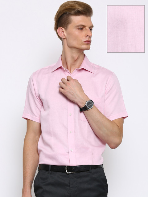 

Arrow Men Pink Regular Fit Solid Formal Sustainable Shirt