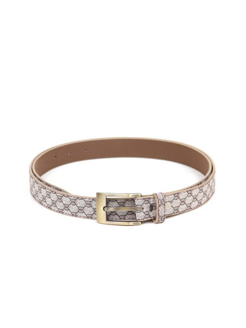 

Calvadoss Women Beige Printed PU Belt