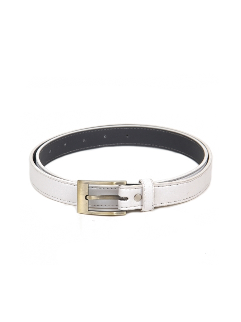 

Calvadoss Women White Solid PU Belt