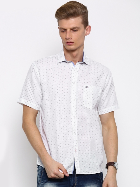 

Arrow Sport Men White Regular Fit Printed Casual Shirt