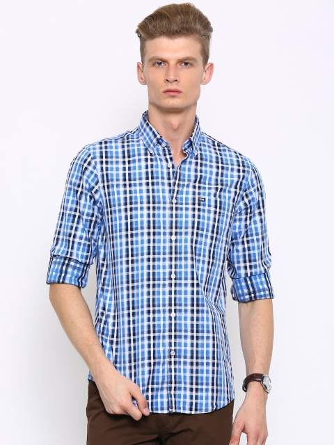 

Arrow Sport Men Blue & White Checked Slim Fit Casual Shirt