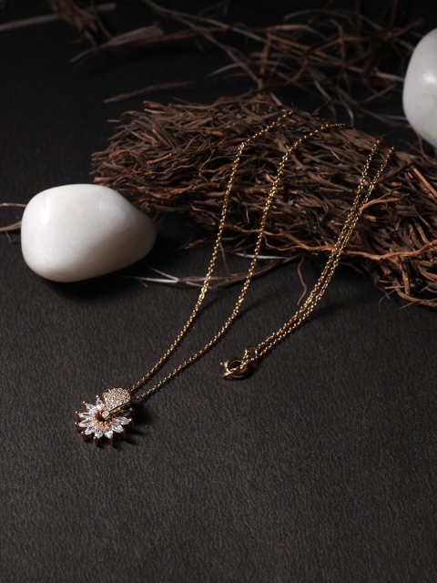 

Adwitiya Collection 24 CT Gold-Plated Copper Gold-Plated Antique Chain