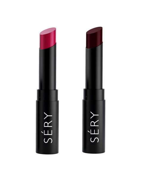 

SERY Set of Capture D'Matte & Say Cheez Creamy Matte Lip Colors - Rose Rave & Naughty Nude, Red