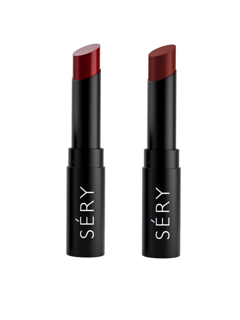 

SERY Set of 2 Capture D'Matte Long Lasting Lip Colors - Pink Pepper & Mad Mauve, Maroon