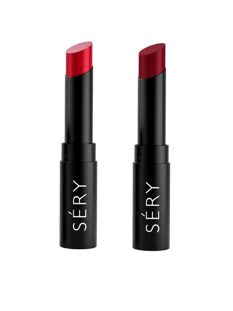 

SERY Set of Capture D'Matte & Say Cheez Creamy Matte Lip Colors - OMG Orange & Beauty Brick, Red