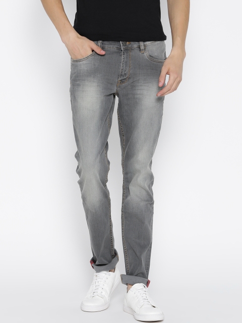 

Arrow Blue Jean Co. Men Grey Washed James D Slim Fit Stretchable Jeans