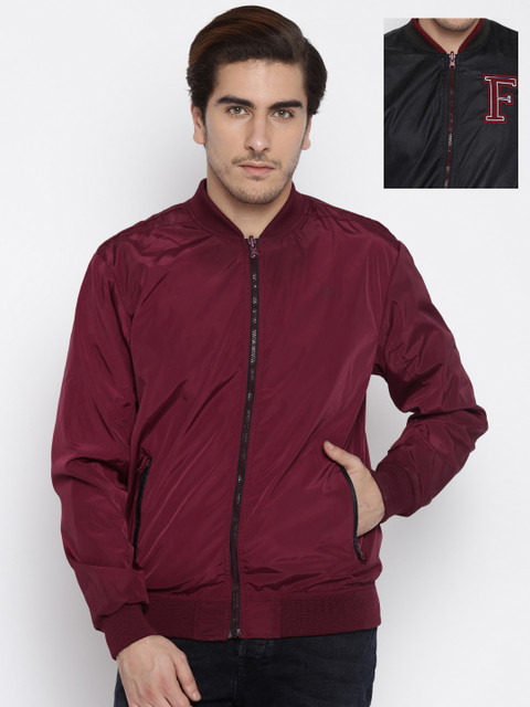 

Fame Forever by Lifestyle Men Maroon Solid Reversible Bomber Jacket