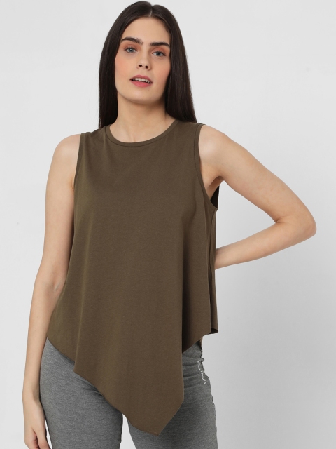 

Vero Moda Olive Green Pure Cotton Lounge T-shirt