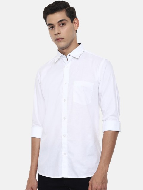 

Van Heusen Sport Men White Slim Fit Opaque Pure Cotton Casual Shirt
