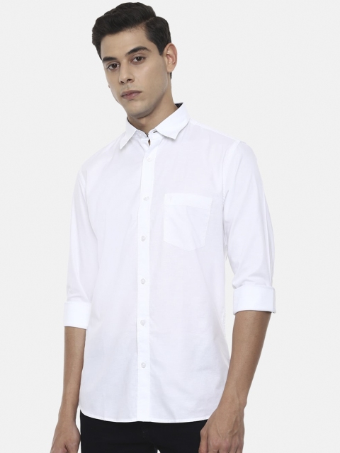 

Van Heusen Sport Men White Slim Fit Opaque Pure Cotton Casual Shirt