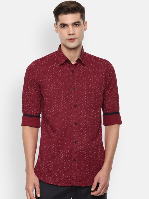 

Van Heusen Sport Men Maroon Slim Fit Floral Opaque Printed Casual Shirt