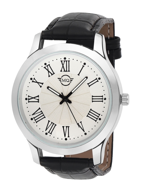 

MUTAQINOTI Men Silver-Toned Dial & Black Straps Analogue Automatic Watch MQWT-TM48