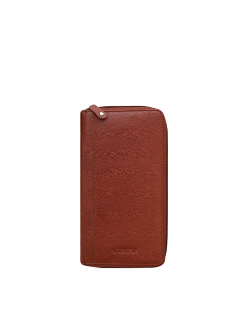 

ABYS Unisex Brown Textured Leather Passport Holder